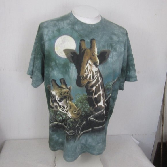 The Mountain Delta Pro Weight T Shirt XL Giraffe Tie dye Moonlight vintage 90s - Picture 3 of 9